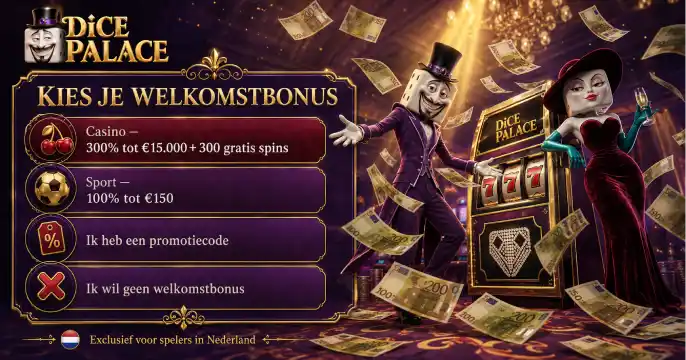 Dice Palace Accountbeheer banner